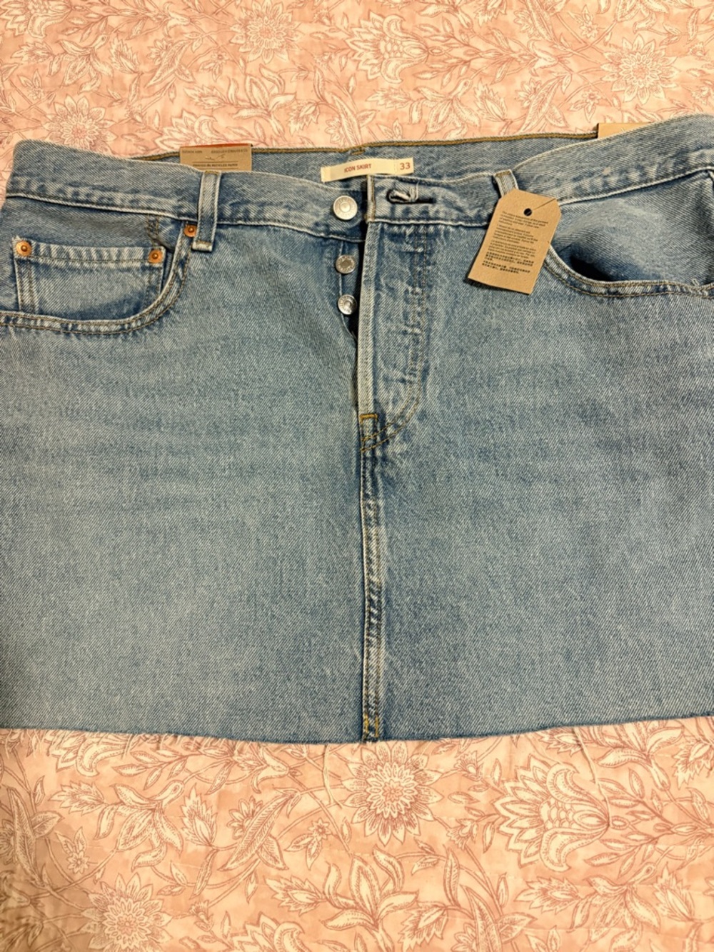 Levi's Light Blue Denim Mini Skirt